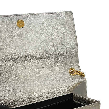 SAINT LAURENT PARIS Kate Chain Shoulder Bag Champagne Gold364021 Leather