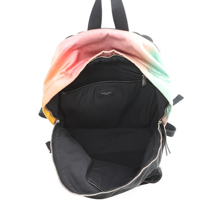 SAINT LAURENT PARIS City Backpack Black/Multicolor465448 Nylon