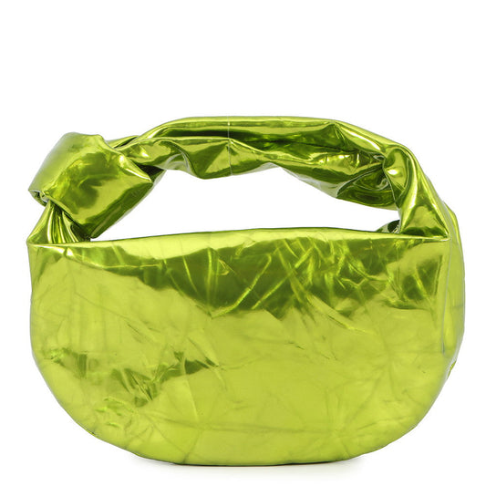 Bottega Veneta Jody Metallic Crush Handbag Light Green651876V1W803530 Patent Leather Size Mini