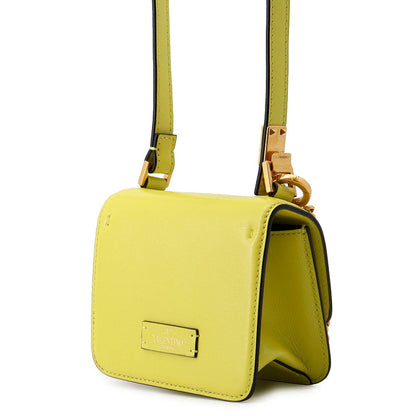 Valentino Garavani V sling Shoulder Bag Yellow Leather