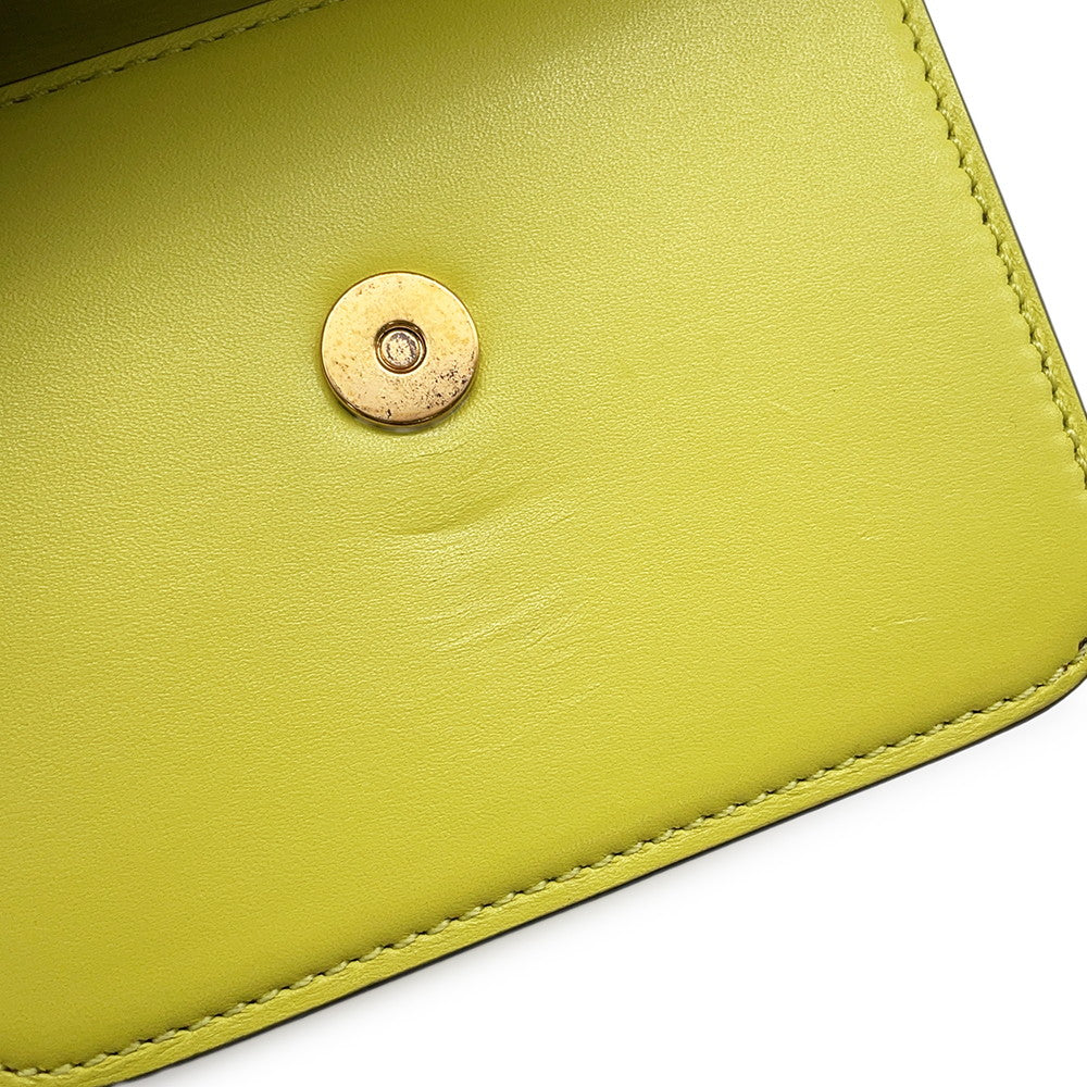 Valentino Garavani V sling Shoulder Bag Yellow Leather