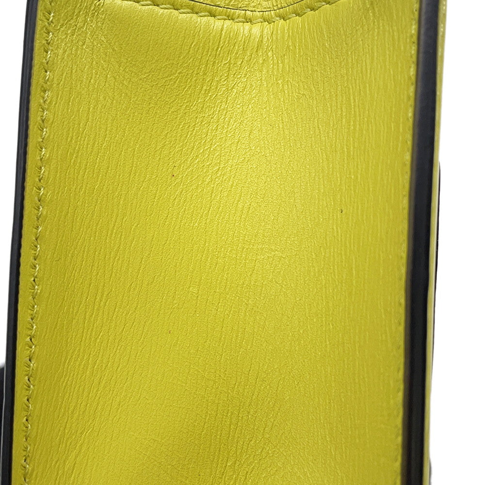 Valentino Garavani V sling Shoulder Bag Yellow Leather