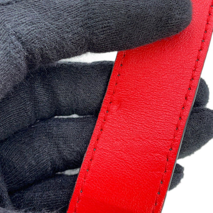 Christian Louboutin Sky Pouch Shoulder Bag Black/Red Sequins Leather