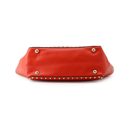 Valentino Garavani Studded 2way Tote Bag Red Leather