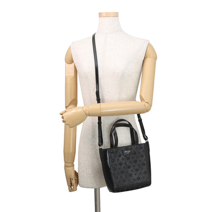 JIMMY CHOO Pegasus 2-way Tote Bag Black Patent Leather Size Mini