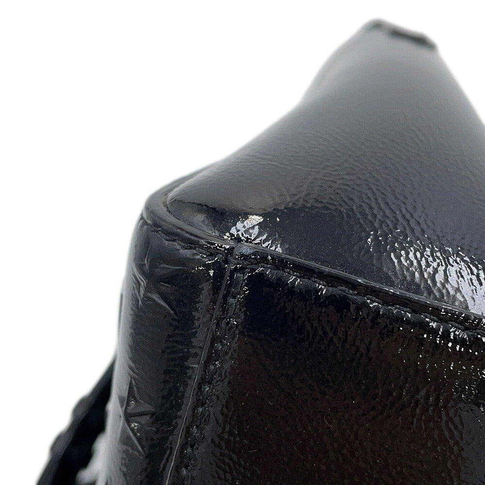 JIMMY CHOO Pegasus 2-way Tote Bag Black Patent Leather Size Mini