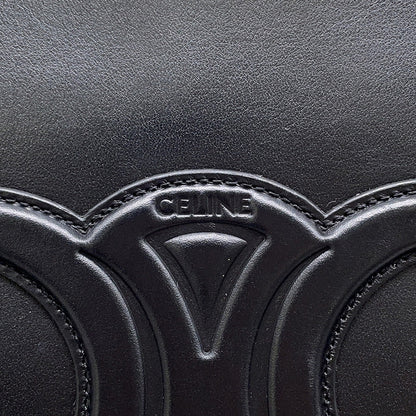 CELINE Cuir Triomphe bucket bag Black113783DU3 Leather Size Small