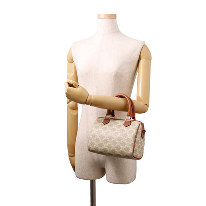 CELINE Triomphe 2-way Boston Bag Brown/Beige197582 PVC Leather