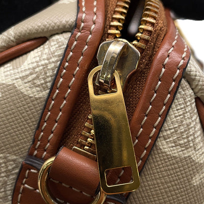 CELINE Triomphe 2-way Boston Bag Brown/Beige197582 PVC Leather