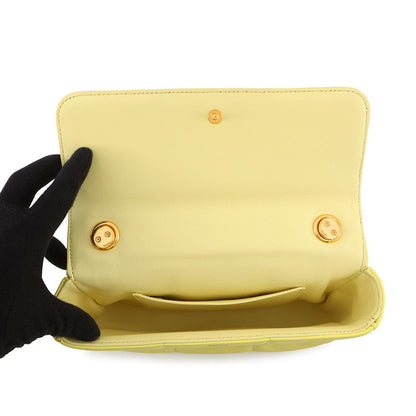 CELINE Mono Chrome Chain Shoulder Bag Yellow111273EPZ Leather