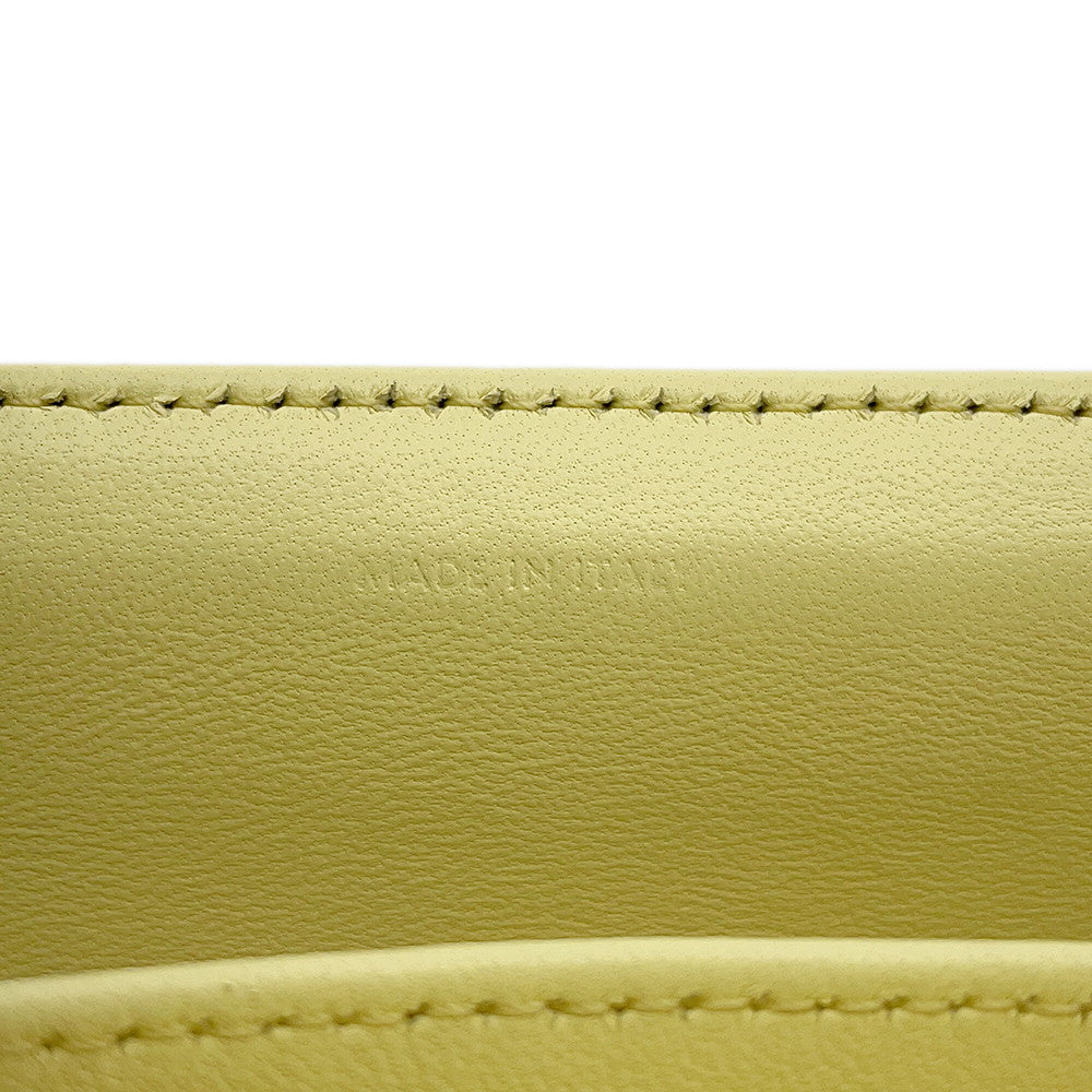 CELINE Mono Chrome Chain Shoulder Bag Yellow111273EPZ Leather
