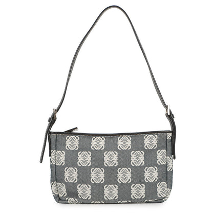 LOEWE Anagram AccessoriesPouch Navy/White Canvas Leather