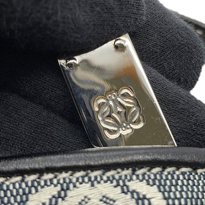 LOEWE Anagram AccessoriesPouch Navy/White Canvas Leather