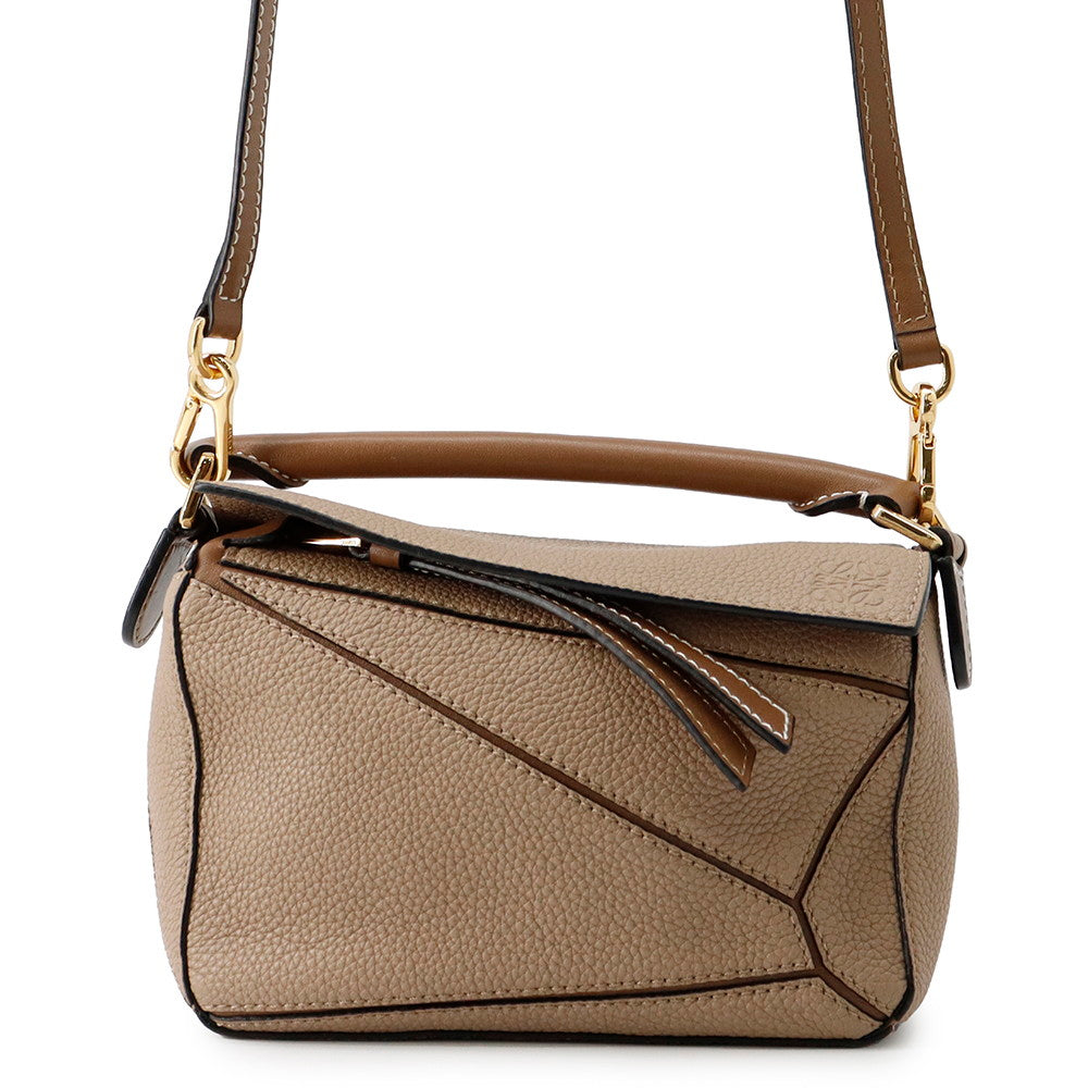 LOEWE Puzzle bag BeigeA510U95X37 Leather Size Mini
