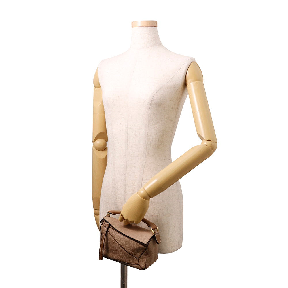 LOEWE Puzzle bag BeigeA510U95X37 Leather Size Mini
