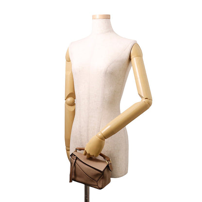 LOEWE Puzzle bag BeigeA510U95X37 Leather Size Mini