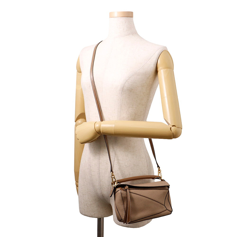 LOEWE Puzzle bag BeigeA510U95X37 Leather Size Mini