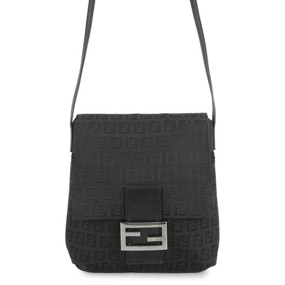 FENDI Zucchino mamma bucket Black8BT075 Canvas