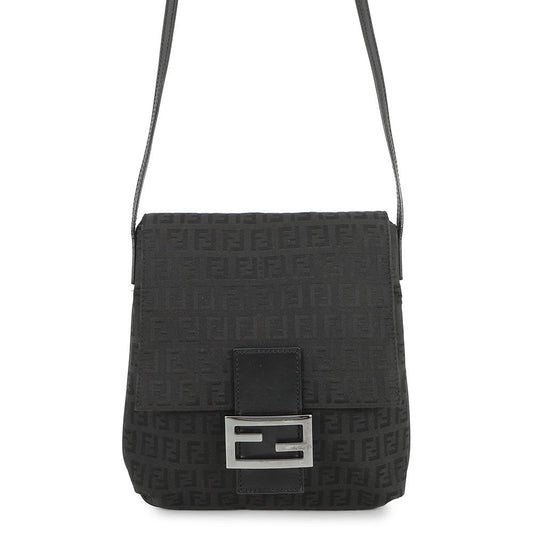 FENDI Zucchino mamma bucket Black8BT075 Canvas