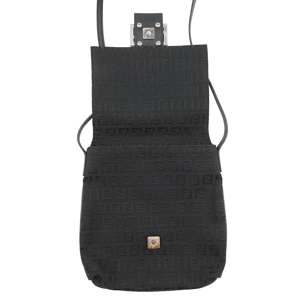 FENDI Zucchino mamma bucket Black8BT075 Canvas