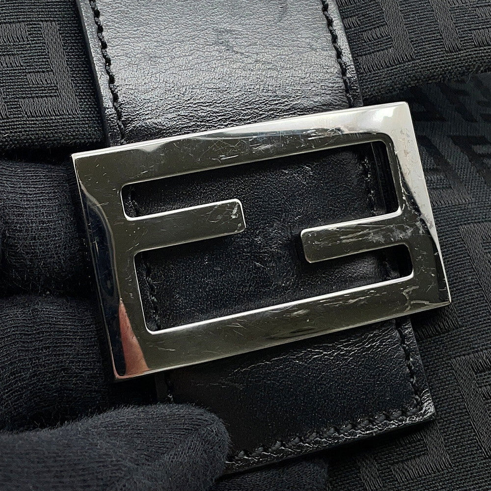 FENDI Zucchino mamma bucket Black8BT075 Canvas