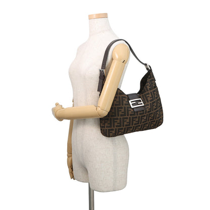 FENDI Mamma bucket Brown Canvas Leather