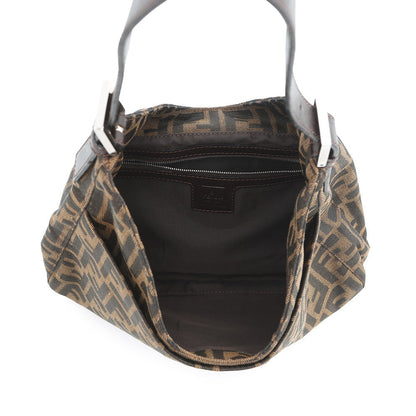 FENDI Mamma bucket Brown Canvas Leather