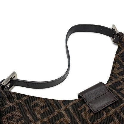FENDI Mamma bucket Brown Canvas Leather