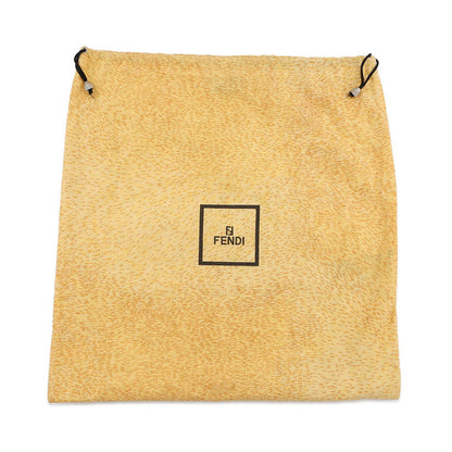 FENDI Mamma bucket Brown Canvas Leather