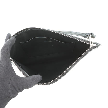 BALENCIAGA BB Logo Clutch Bag Black717791 Leather