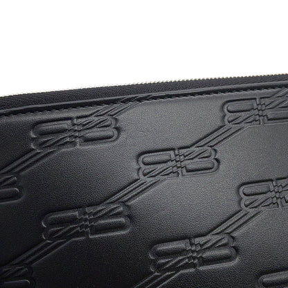 BALENCIAGA BB Logo Clutch Bag Black717791 Leather