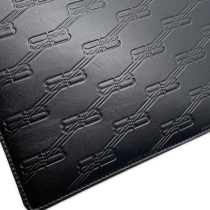 BALENCIAGA BB Logo Clutch Bag Black717791 Leather