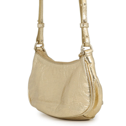 BALENCIAGA Le Cagoule Shoulder Bag Gold695814 Leather