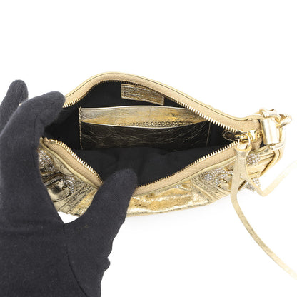 BALENCIAGA Le Cagoule Shoulder Bag Gold695814 Leather