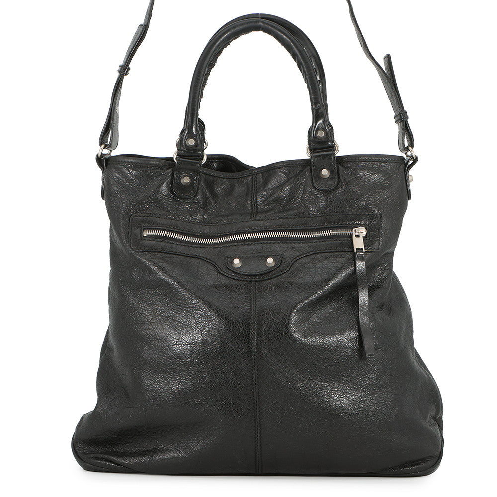 BALENCIAGA City 2way Tote Bag Black340133 Leather
