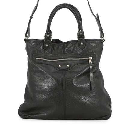 BALENCIAGA City 2way Tote Bag Black340133 Leather