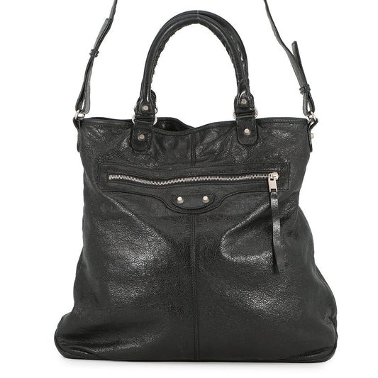 BALENCIAGA City 2way Tote Bag Black340133 Leather