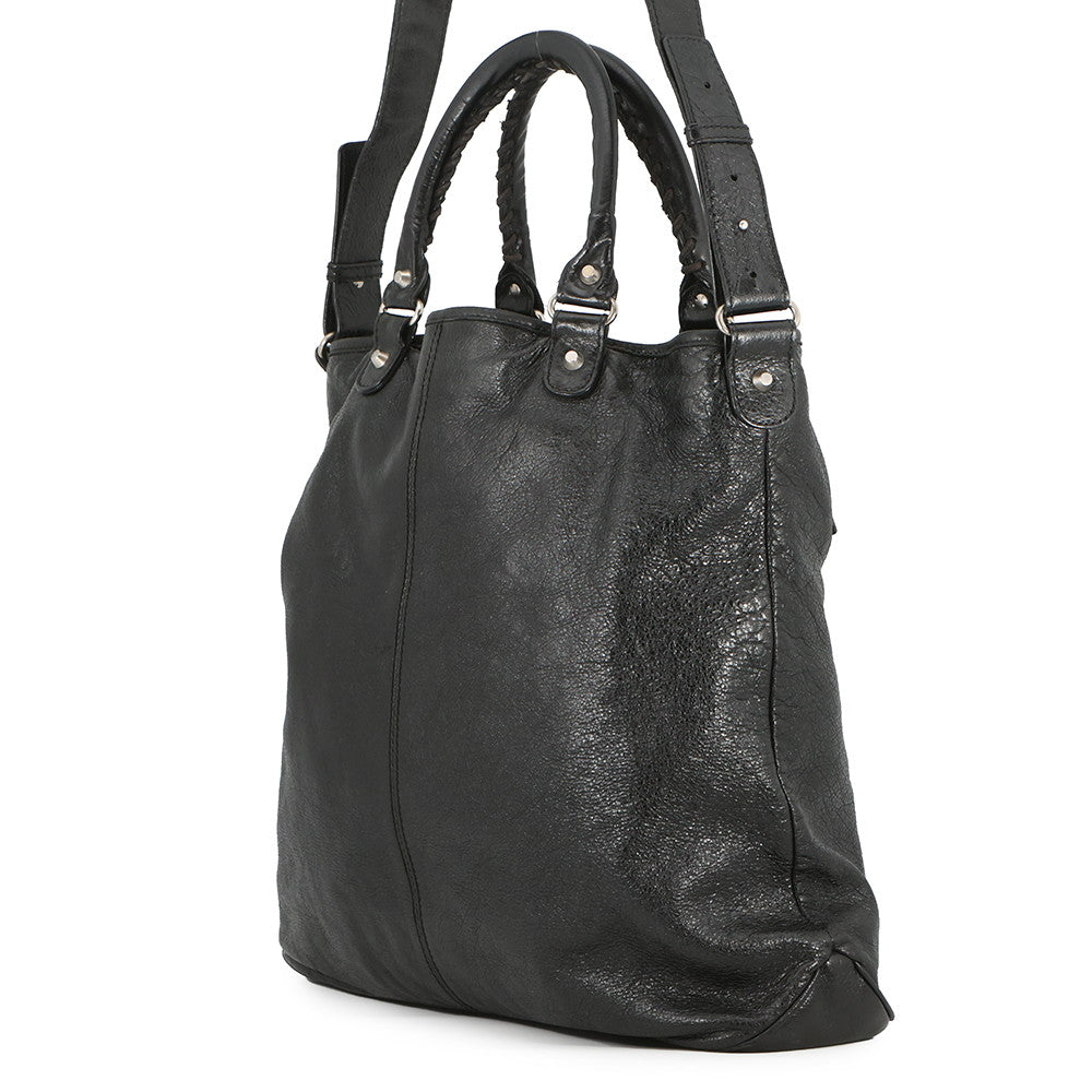 BALENCIAGA City 2way Tote Bag Black340133 Leather