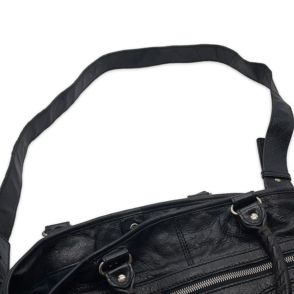 BALENCIAGA City 2way Tote Bag Black340133 Leather
