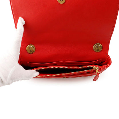 BALENCIAGA Everyday Chain Shoulder Bag Red502027 Leather