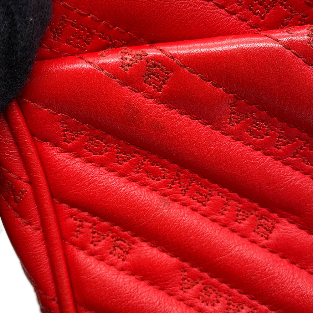 BALENCIAGA Everyday Chain Shoulder Bag Red502027 Leather