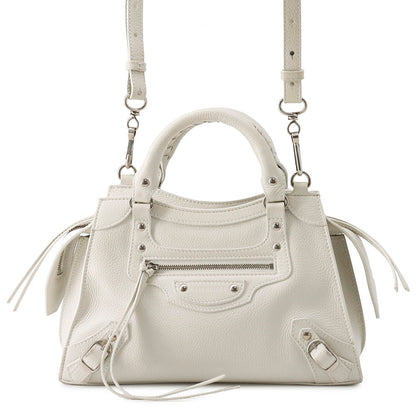 BALENCIAGA Neo-classic 2-way bag White679231 Leather