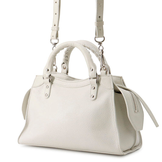 BALENCIAGA Neo-classic 2-way bag White679231 Leather
