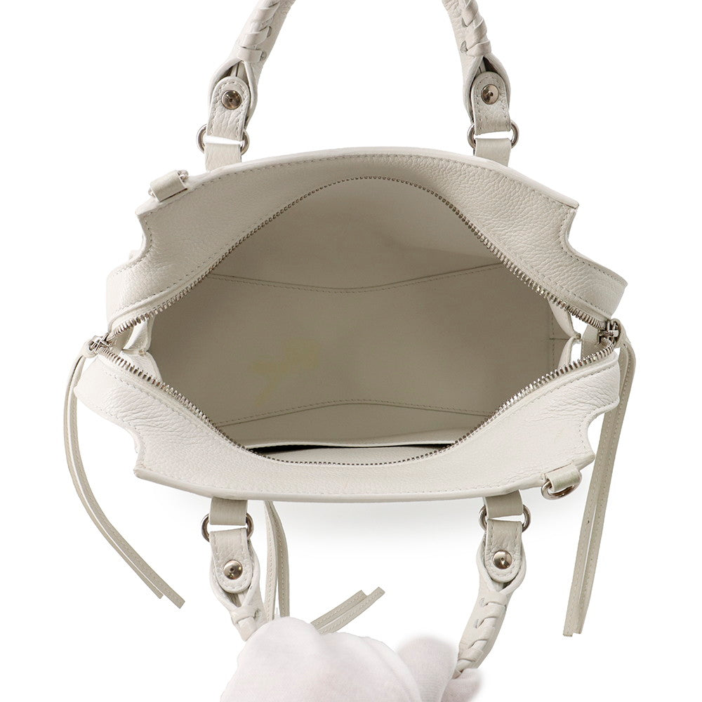 BALENCIAGA Neo-classic 2-way bag White679231 Leather