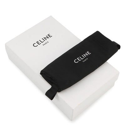 CELINE Round Zip Long Wallet Gray10B553BEL Leather