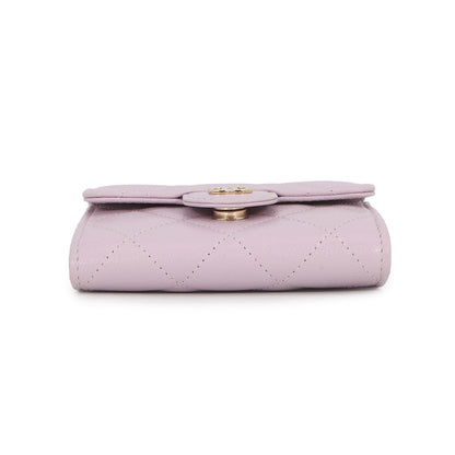 CHANEL Matelasse Chain wallet Light PinkAP0238 Caviar Leather