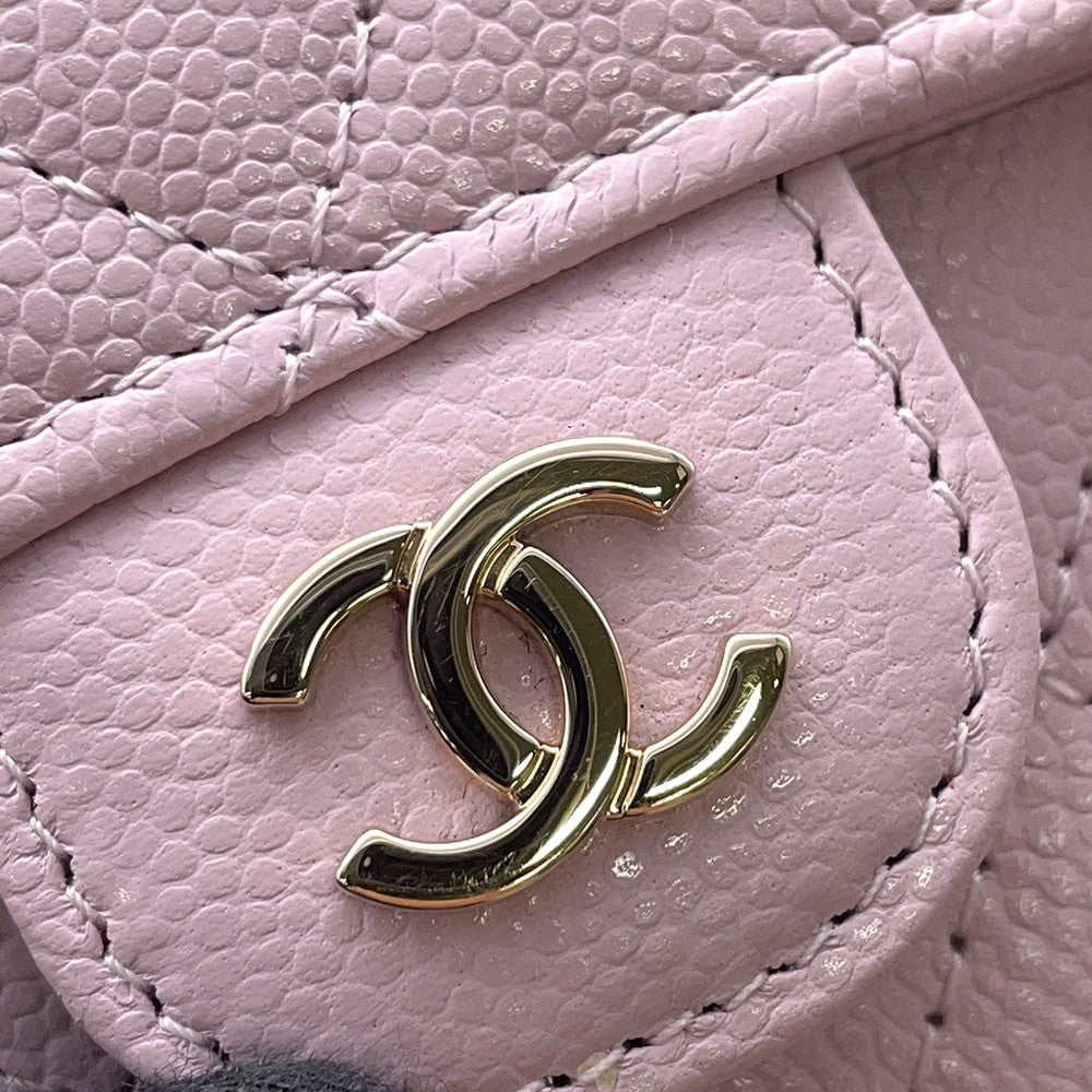 CHANEL Matelasse Chain wallet Light PinkAP0238 Caviar Leather