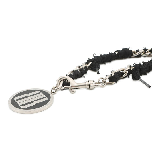 BALENCIAGA BB Logo Choker Black832955 Metal