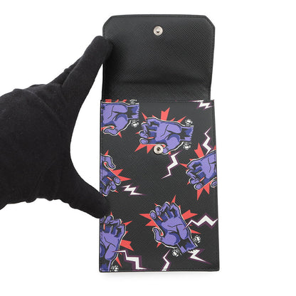 PRADA Frankenstein Shoulder Pouch Black/Purple2ZH068 Saffiano Leather
