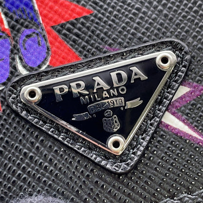 PRADA Frankenstein Shoulder Pouch Black/Purple2ZH068 Saffiano Leather